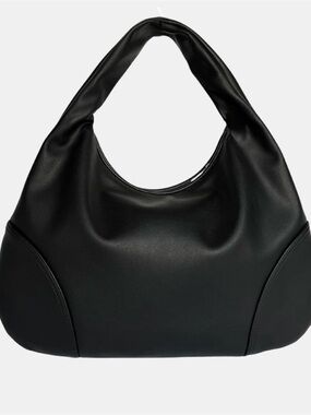 Minimalist Black Hobo Shoulder Bag